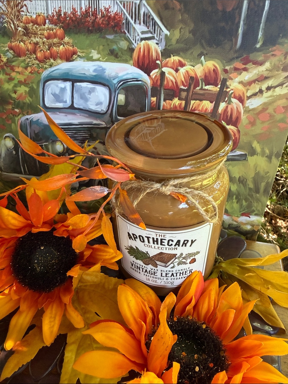 Apothecary Leather Jar Candle 🕯️